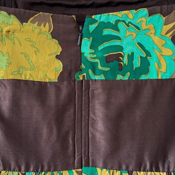 Plenty by Tracy Reese Silk Floral Strapless Dress Size 6 Bubble Hem Empire Waist - Picture 16 of 16